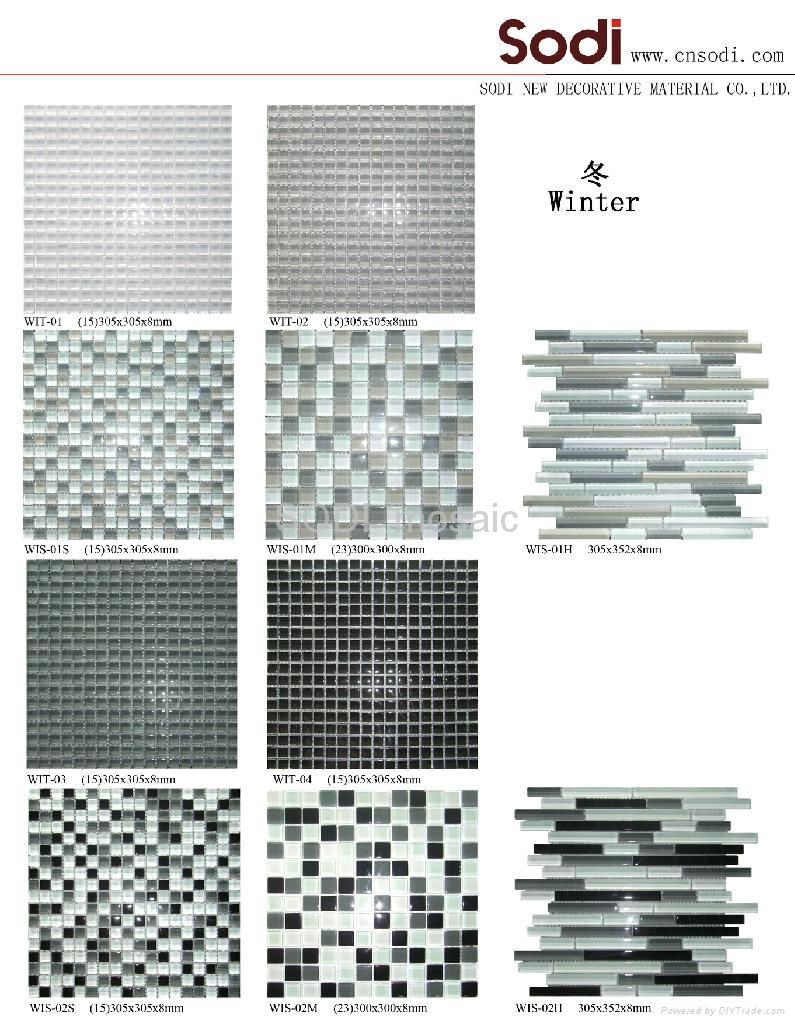 Crystal mosaic-pure and mixture 3