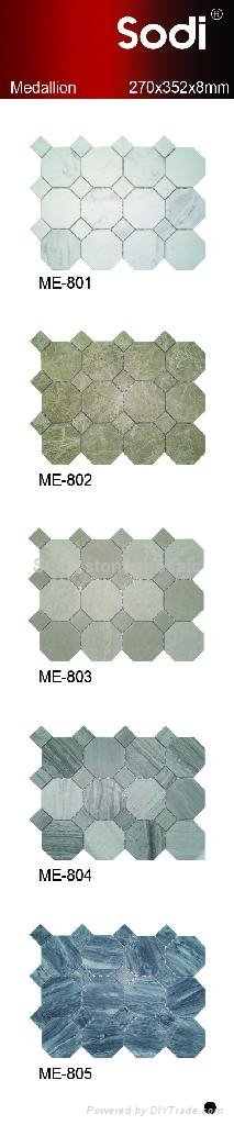Stone mosaic marble tiles, Flooring and Covering, Decorative material 4