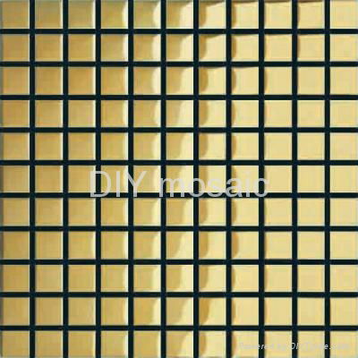  Mirror  Gold and Silver Glass Mosaict Wall Tiles