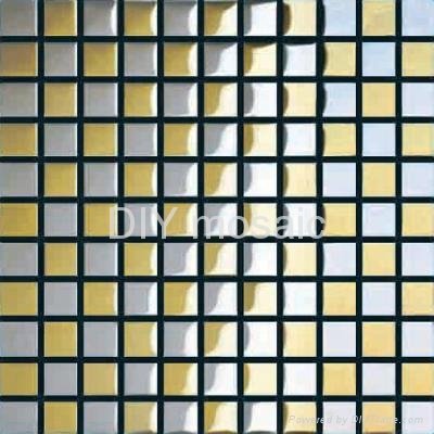  Mirror  Gold and Silver Glass Mosaict Wall Tiles 2