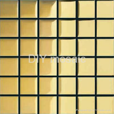  Mirror  Gold and Silver Glass Mosaict Wall Tiles 5