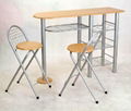 Cheap Metal Dining Table & Chair Set