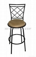 Metal Upholstered Swivel Bar Chair-China-Trade-Living Room Furniture