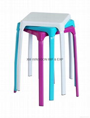 Cheap Stackable Metal Stool With Plastic