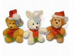 Lovely christmas animal plush toys