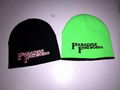 100% Acrylic reversible beanie with custom embroidery logo 1