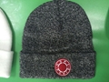 100% Acrylic reversible beanie with custom embroidery logo 2