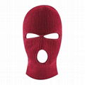  Neon Knit Balaclava Three Hole Ski Face Mask 2