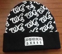 custom logo print beanie