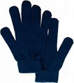 Men Women Winter Classic Solid Colored Knit Gloves 2