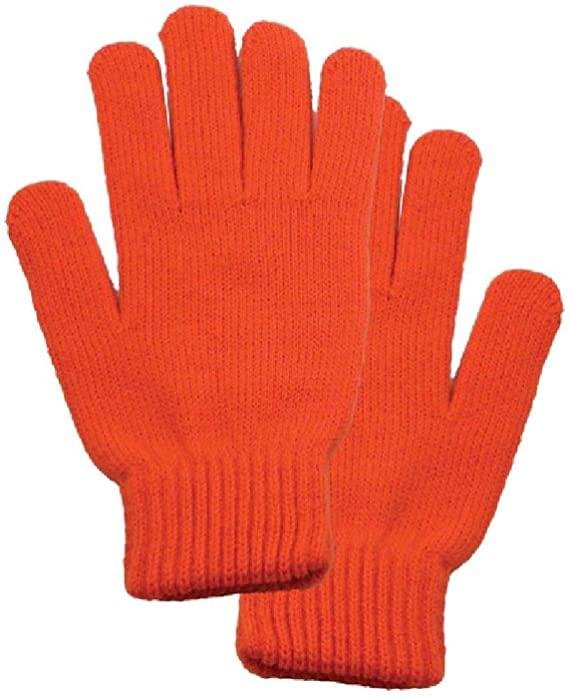 Men Women Winter Classic Solid Colored Knit Gloves 3