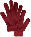 Men Women Winter Classic Solid Colored Knit Gloves 5