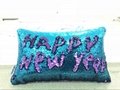 2020 new fashion mermaid reversible sequin pillow cover Christmas sequin pillow 