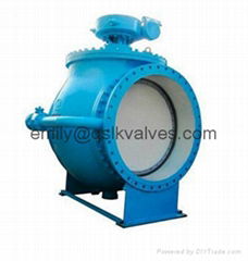 Top entry type segmented ball valve (