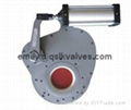 Pneumatic ceramic rotary gate valve 