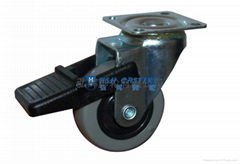 Swivel Urethane Casters 2 In Plastic Pedal