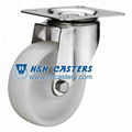 White Nylon Industrial Casters