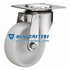 White Nylon Industrial Casters