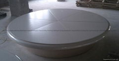 Circular display platform  Wrapping round booth