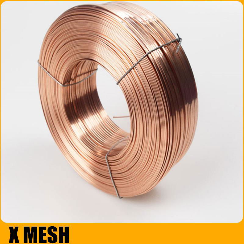 Copper-plated Galvanized Carton Stitching Flat Wire For Corrugated Box 4