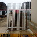 Design professional black powder coated palisade fence