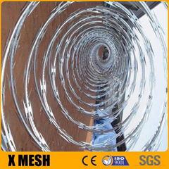 galvanized concertina coil razor wire