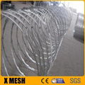 galvanized concertina coil razor wire