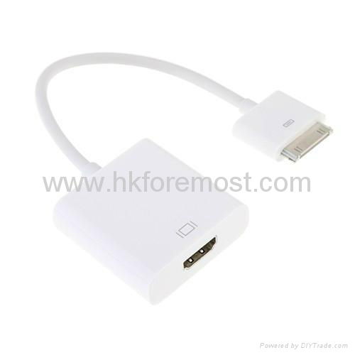 Dock Connector to HDMI HDTV TV Adapter Cable for iPhone 4 4s iPad iPad2