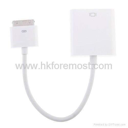 Dock Connector to HDMI HDTV TV Adapter Cable for iPhone 4 4s iPad iPad2 3