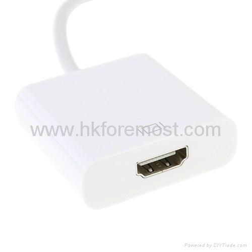 Dock Connector to HDMI HDTV TV Adapter Cable for iPhone 4 4s iPad iPad2 4