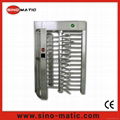 304 Stainless Steel Security Pedestrian Access Control Full Height Turnstile