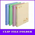 fashion flowers a4 pp file folder (with clip and board 1