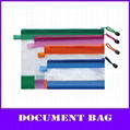 color a4 pvc zipper file mesh bag  1