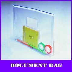 clear a4 pvc zipper documents bag 