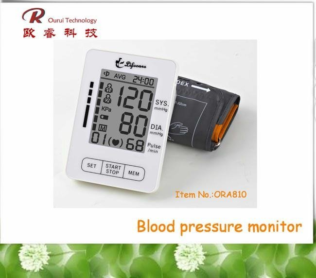 Large display blood pressure monitor