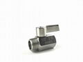 CF8 CF8M stainless steel handle mini ball valve 1/2 inch inner  1