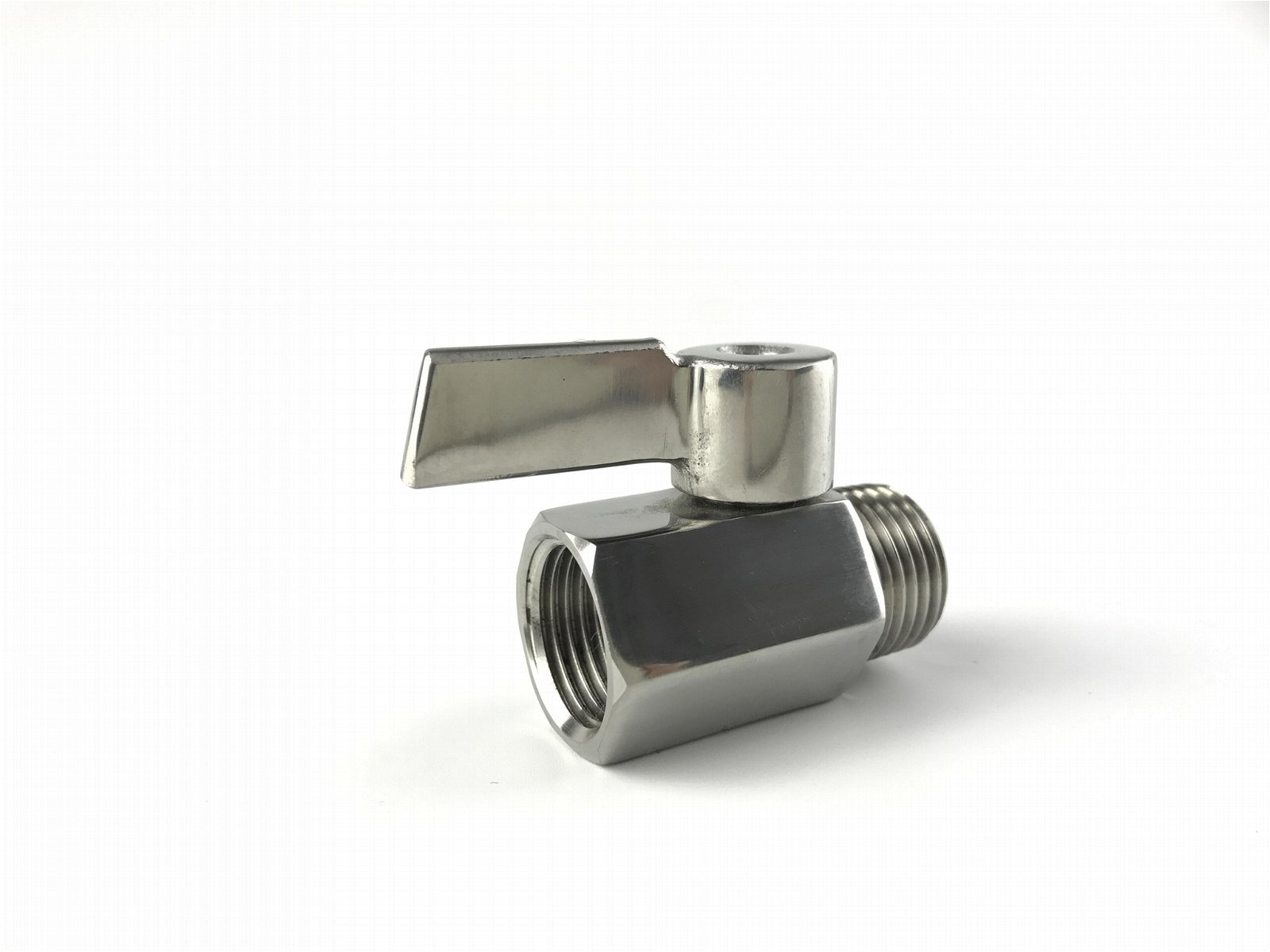 CF8 CF8M stainless steel handle mini ball valve 1/2 inch inner  3