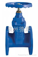 Resilient seat gate valve