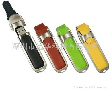 Leather U disk The leather usb flash drive 2