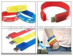 Wrist band usb flash drive