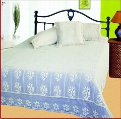 Countryside style crochet knitted bedspread bed cover