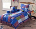 Teenager balls patchwork comforter bedspread bed cover