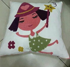 Square Embroidered Home-like cushion cover 