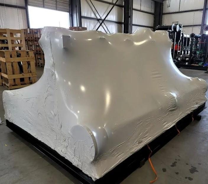 9mil White shrink wrap for boat and scaffolding