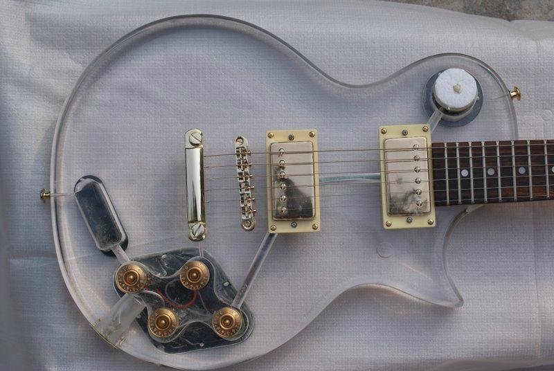 custom acrylic materail electric guitar  2
