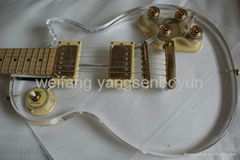 transparent acrylic lp model guitar