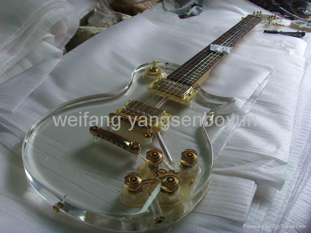 transparent acrylic lp model guitar 3