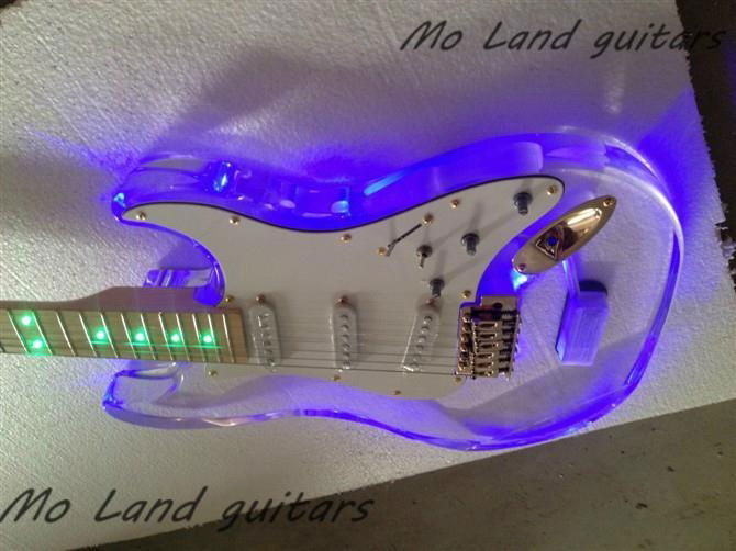 custom acrylic transparent clear guitars for sale 2