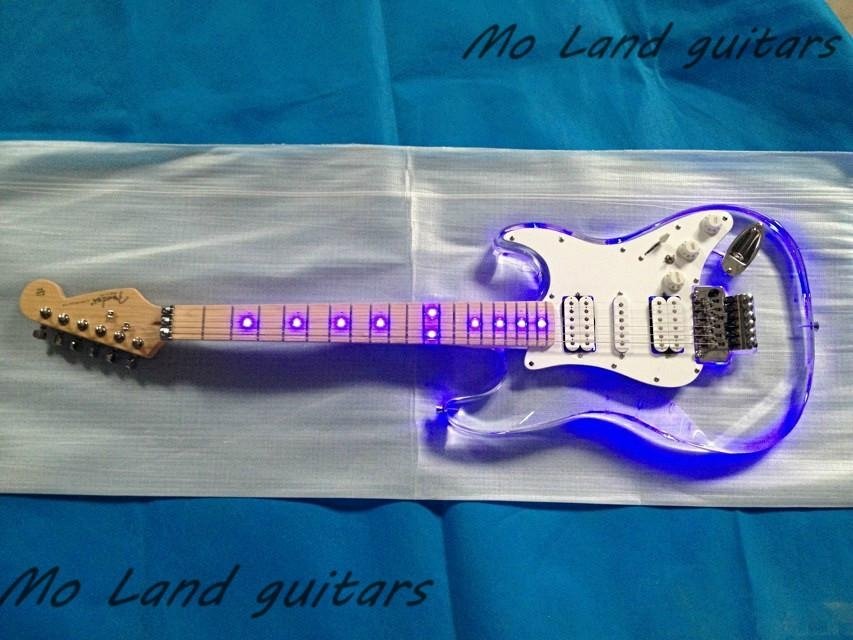 custom acrylic transparent clear guitars for sale
