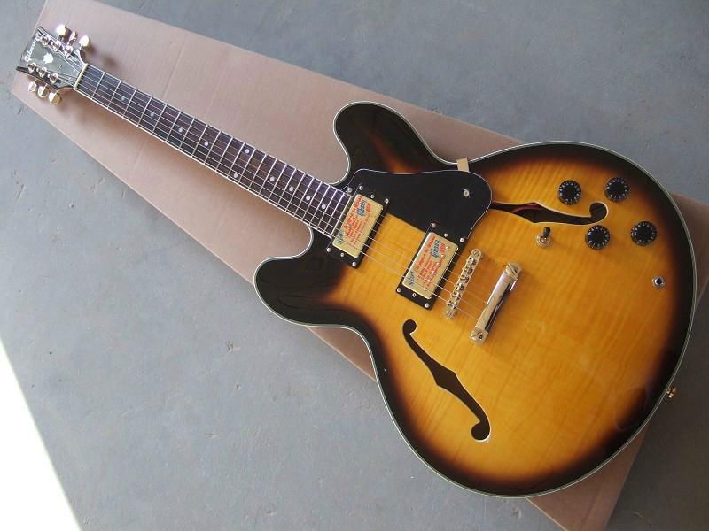 custom hollow body jazz guitar electric guitar